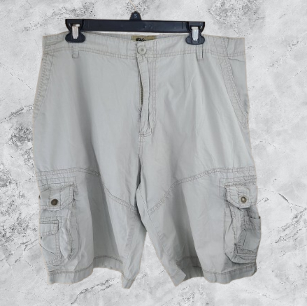 (234) Plugg Men's Cargo Shorts, Color: Tan Size: 36